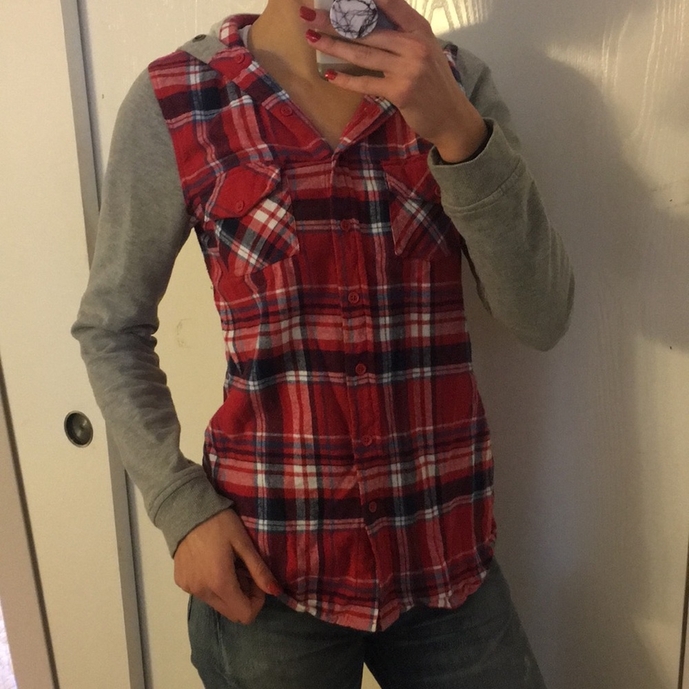 Skater Flannel Hoodie